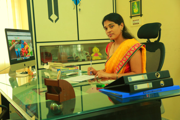 A. Nirusha, dietitian in Visakhapatnam